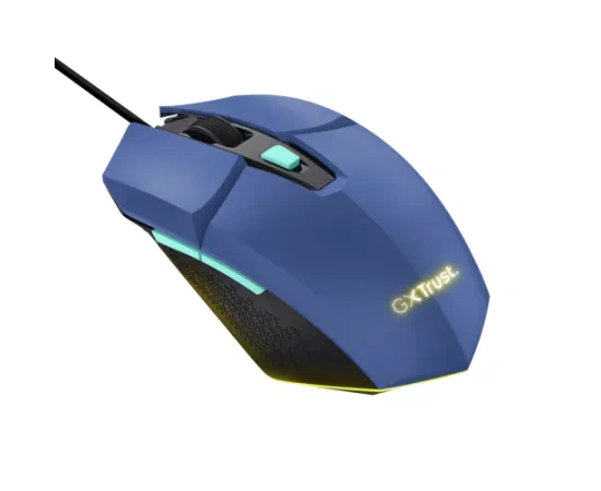 Mouse gaming cu fir TRUST GXT109B Felox 6400 DPI optic USB albastru - Imagine 3