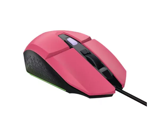 Mouse gaming cu fir TRUST GXT109P Felox 6400 DPI, optic, USB, roz - Imagine 2