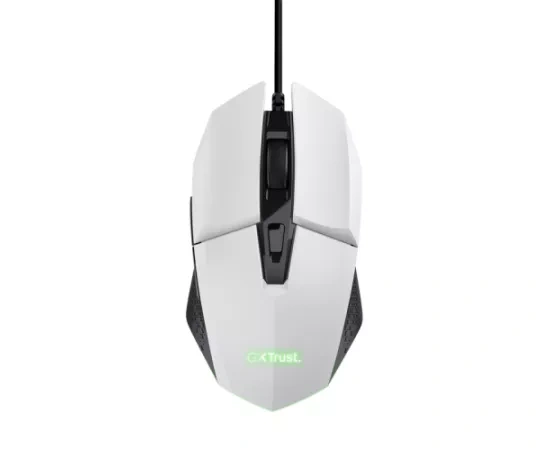 Mouse gaming cu fir TRUST GXT109W Felox 6400 DPI optic USB alb - Imagine 1