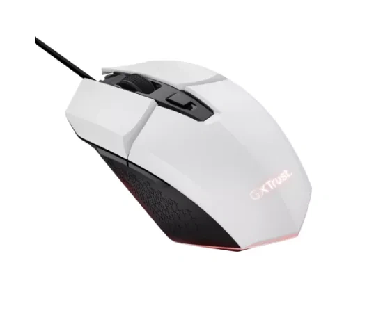 Mouse gaming cu fir TRUST GXT109W Felox 6400 DPI optic USB alb - Imagine 3
