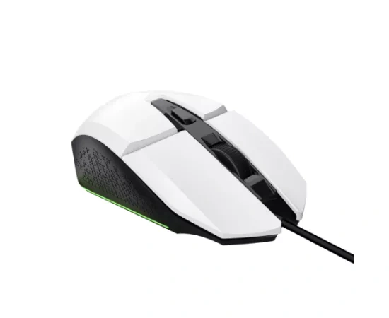 Mouse gaming cu fir TRUST GXT109W Felox 6400 DPI optic USB alb - Imagine 4