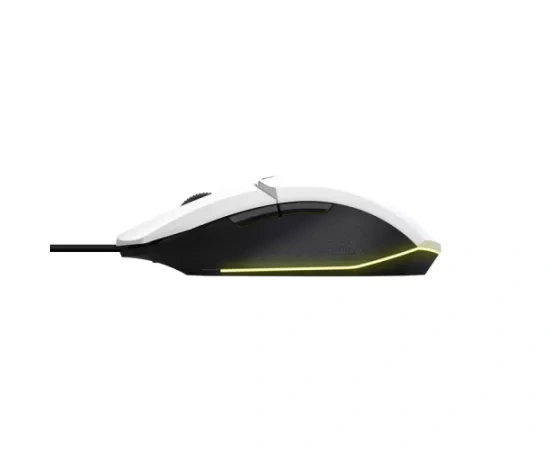 Mouse gaming cu fir TRUST GXT109W Felox 6400 DPI optic USB alb - Imagine 5