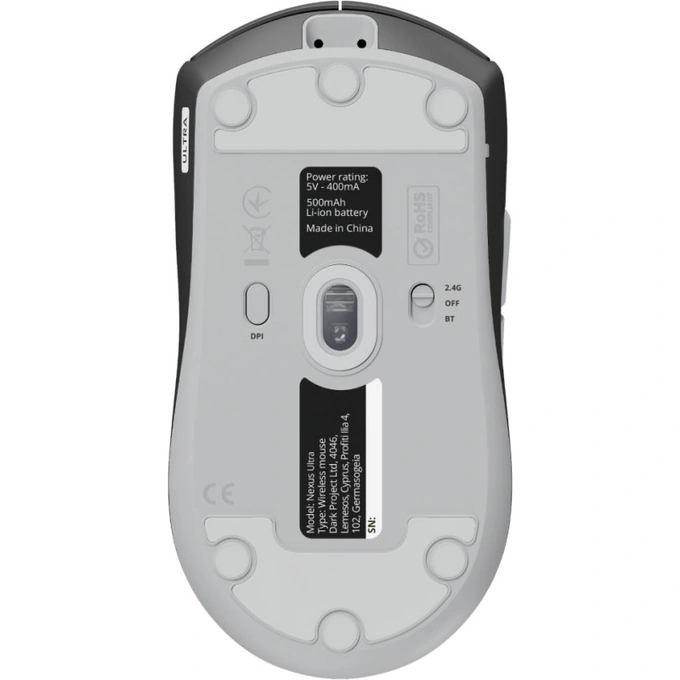 Mouse gaming wireless DARK PROJECT Nexus Ultra, 30000 dpi, Optic, Black - Imagine 6