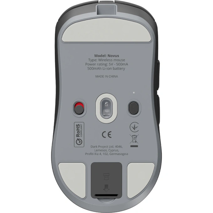 Mouse gaming wireless DARK PROJECT Novus, 26000 dpi, Optic, Black - Imagine 7