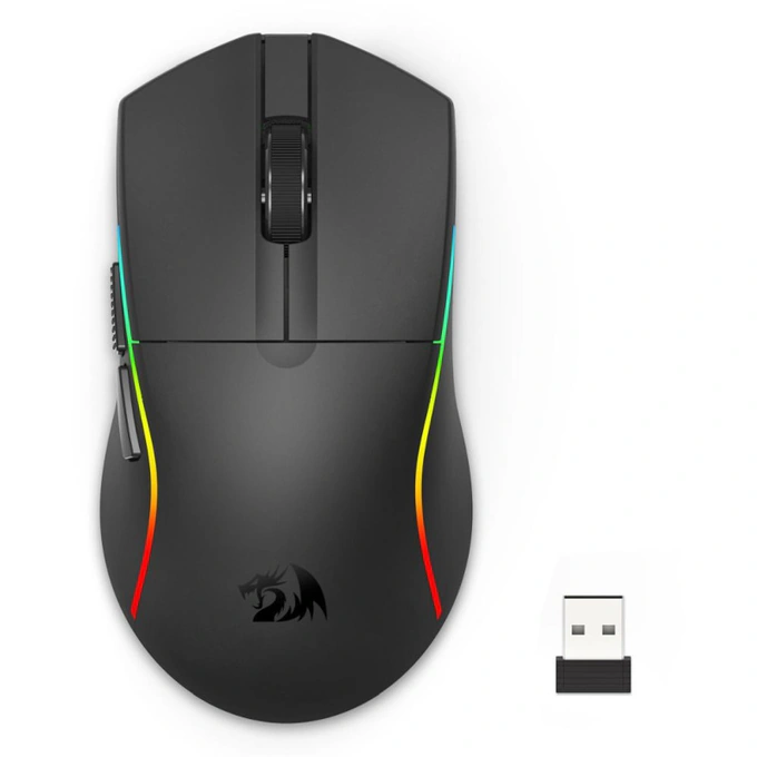 Mouse gaming wireless REDRAGON Deicide Lite M816, 10000 dpi, Optic, RGB, Black - Imagine 1