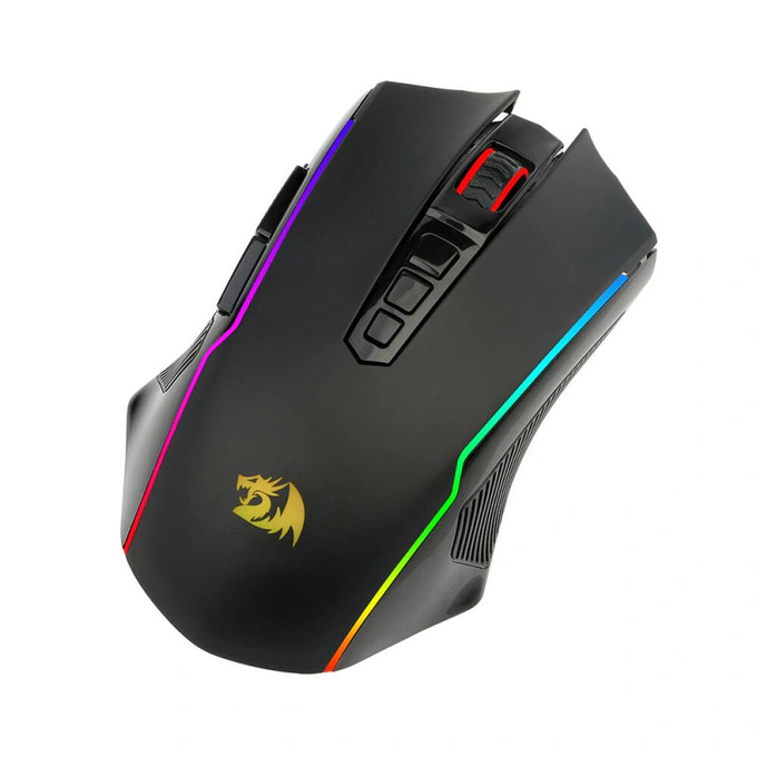 Mouse gaming wireless REDRAGON Nix M914-RGB, 5000 dpi, Optic, RGB, Black - Imagine 4