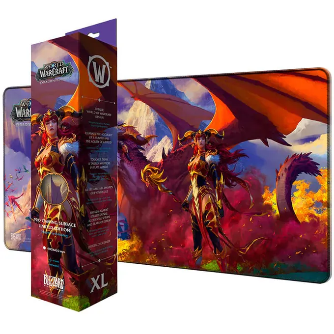 Mouse Pad Gaming BLIZZARD World Of Warcraft Dragonflight: Alexstrasza & Dragon XL - Imagine 2
