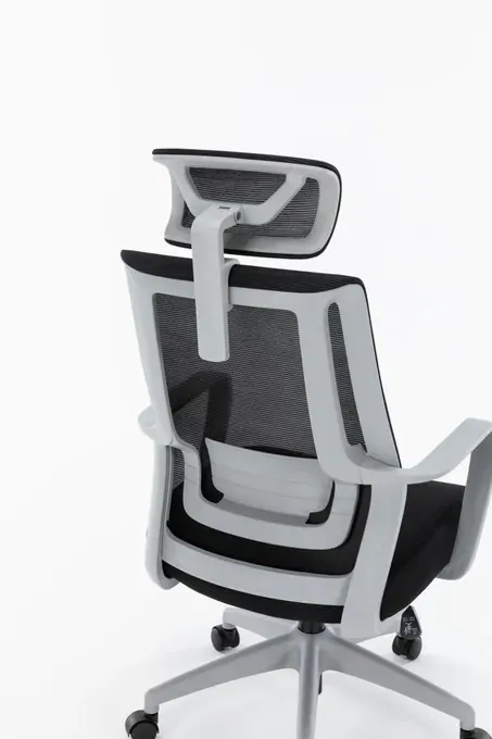 Scaun ergonomic Serioux Office Shark SRX-OC01-FA-G, gri - Imagine 4