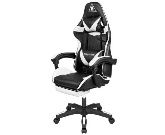 Scaun gaming KRUGER & MATZ GX-150 Black/White – confort și stil pentru sesiunile lungi de joc - Imagine 3