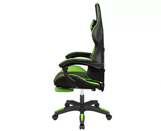 Scaun gaming KRUGER & MATZ GX-150 Green/Black – confort și stil pentru sesiunile lungi de joc - Imagine 6