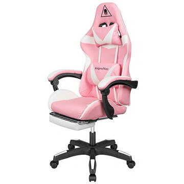 Scaun gaming Kruger Matz GX-150 Pink KM0790-P – confort și stil pentru sesiunile tale de joc - Imagine 1
