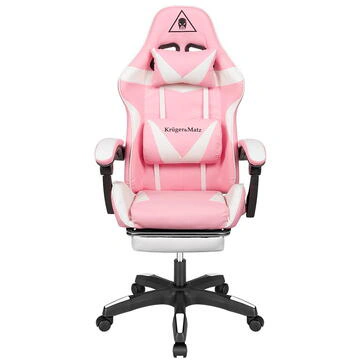 Scaun gaming Kruger Matz GX-150 Pink KM0790-P – confort și stil pentru sesiunile tale de joc - Imagine 3