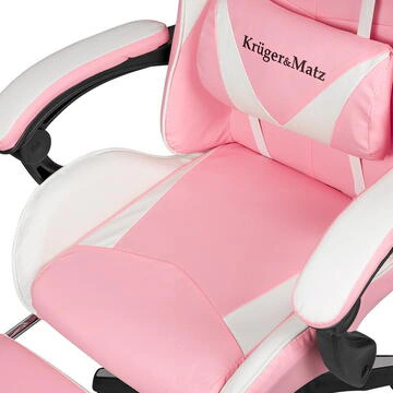 Scaun gaming Kruger Matz GX-150 Pink KM0790-P – confort și stil pentru sesiunile tale de joc - Imagine 8
