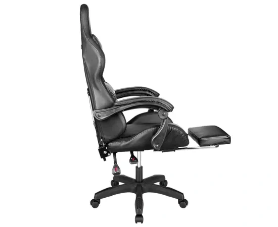 Scaun gaming KRUGER & MATZ KM0790-BLED cu iluminare LED și piele ecologică - Imagine 5