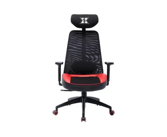 Scaun gaming SERIOUX Kyrian X-GC02-3D-R, max. 130kg, Negru-Rosu - Imagine 1