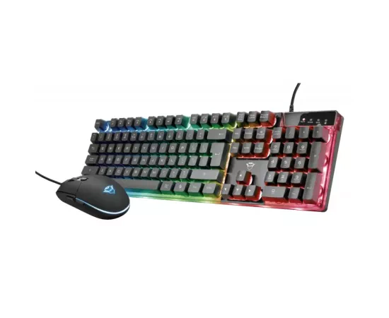 Kit Tastatură și Mouse Gaming TRUST GXT 838 Azor RGB, USB, Black - Imagine 1