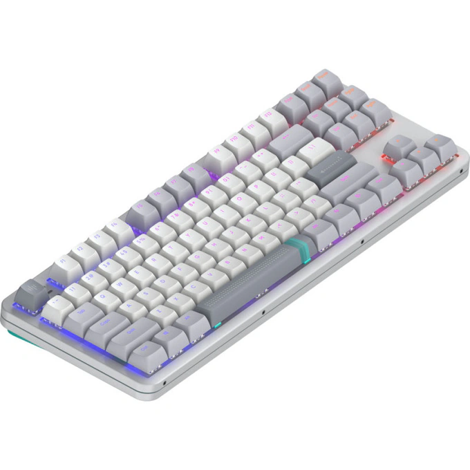 Tastatura DARK PROJECT Daylight, RGB, Mecanica, Alb - Imagine 4