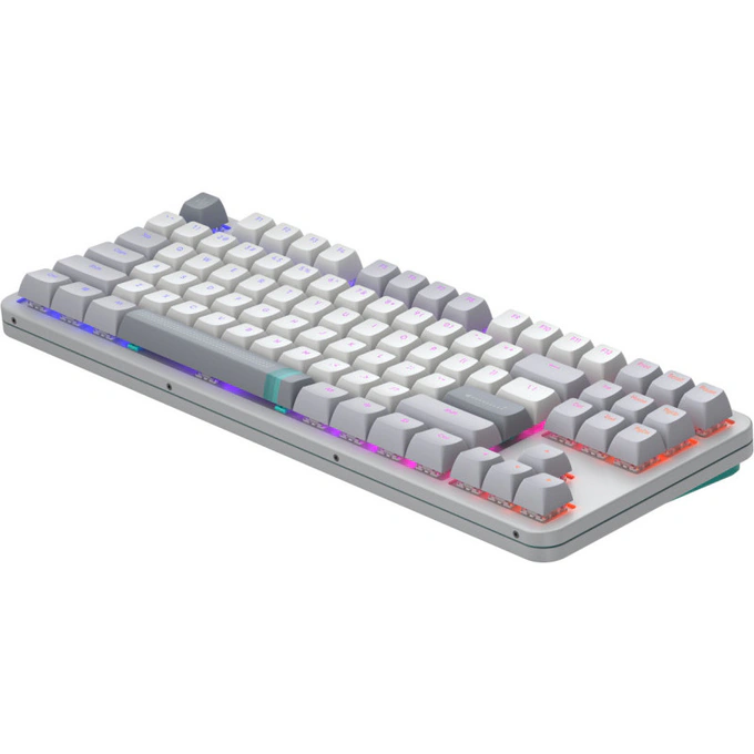 Tastatura DARK PROJECT Daylight, RGB, Mecanica, Alb - Imagine 5