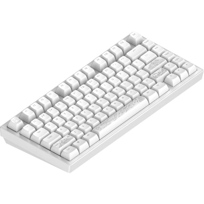 Tastatura DARK PROJECT Terra Nostra, RGB, Mecanica, Alb - Imagine 2