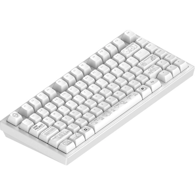 Tastatura DARK PROJECT Terra Nova, RGB, Mecanica, Alb - Imagine 2