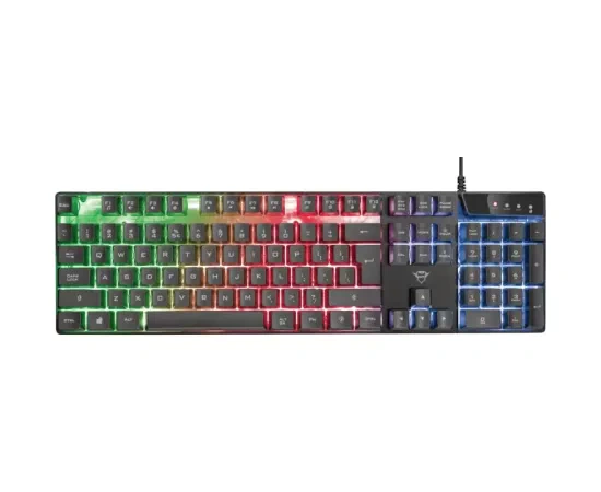 Tastatura gaming cu fir TRUST GXT 835 Azor RGB – performanță, stil și control total - Imagine 1