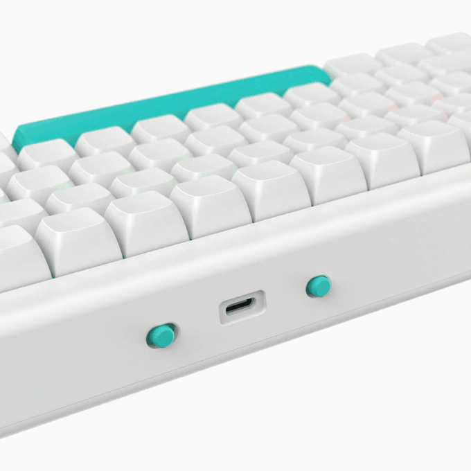 Tastatura gaming NUBI NK68 Pro, RGB, Mecanica, White - Imagine 5