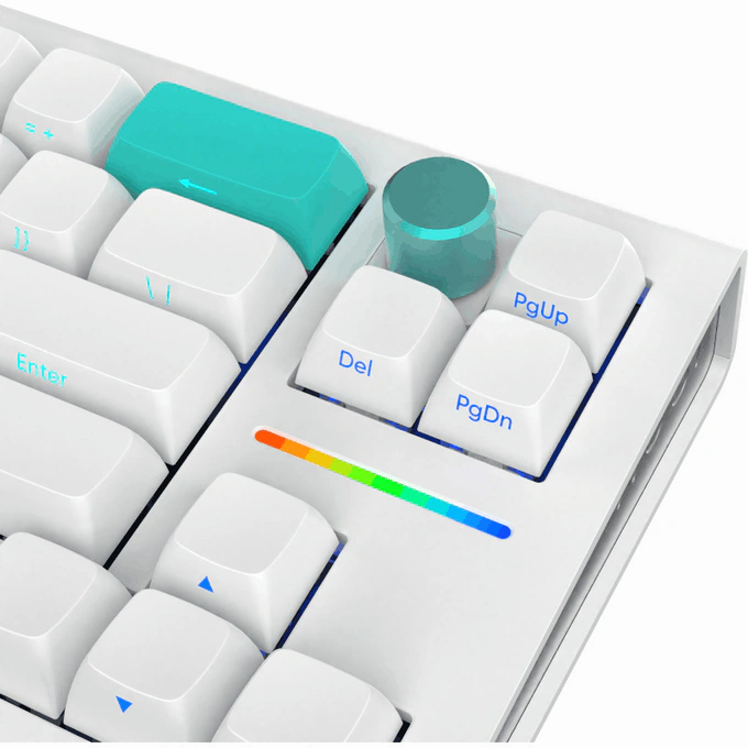 Tastatura gaming NUBI NK68 Pro, RGB, Mecanica, White - Imagine 6