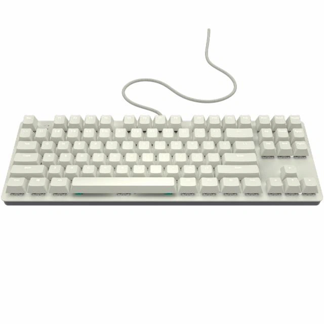 Tastatură mecanică cu fir NUBI NK87-WH-ANSI, White - Imagine 2