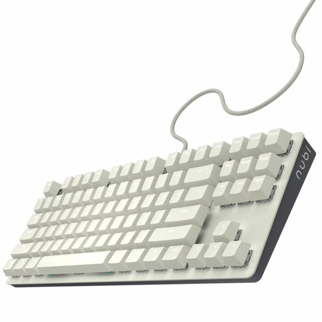Tastatură mecanică cu fir NUBI NK87-WH-ANSI, White - Imagine 3
