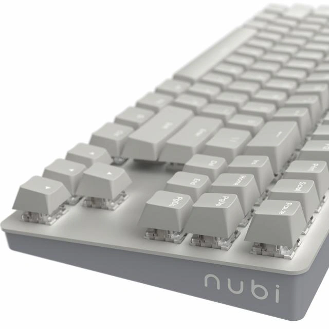 Tastatură mecanică cu fir NUBI NK87-WH-ANSI, White - Imagine 7