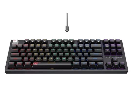 Tastatura mecanică de gaming HAVIT KB892L RGB cu fir USB – performanță și stil - Imagine 3