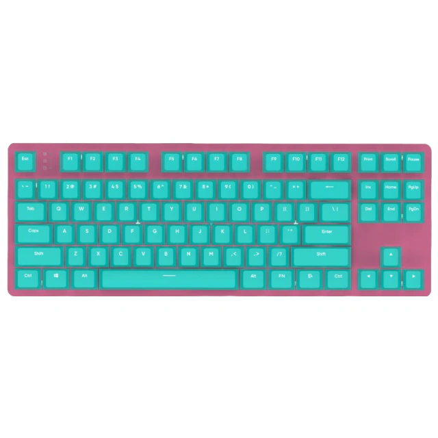 Tastatură Mecanică de gaming NUBI NK87-ICE-ANSI, Blue/Pink - Imagine 1