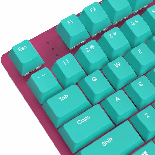 Tastatură Mecanică de gaming NUBI NK87-ICE-ANSI, Blue/Pink - Imagine 5