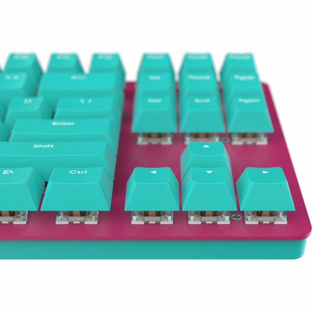 Tastatură Mecanică de gaming NUBI NK87-ICE-ANSI, Blue/Pink - Imagine 6