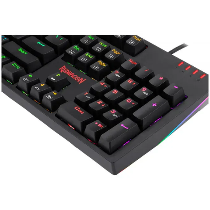 Tastatură mecanică de gaming Redragon K592RGB-PRO-BK Amsa Pro, RGB, Switch-uri Blue - Imagine 4