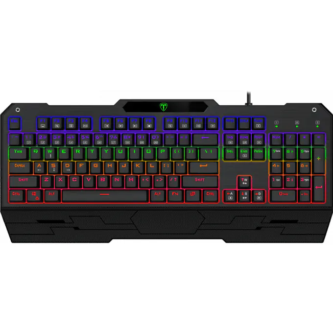Tastatură mecanică de gaming T-Dagger Battleship T-TGK301 cu iluminare Rainbow și switch-uri Outemu Blue - Imagine 1