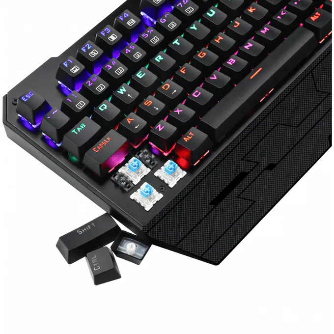 Tastatură mecanică de gaming T-Dagger Battleship T-TGK301 cu iluminare Rainbow și switch-uri Outemu Blue - Imagine 4