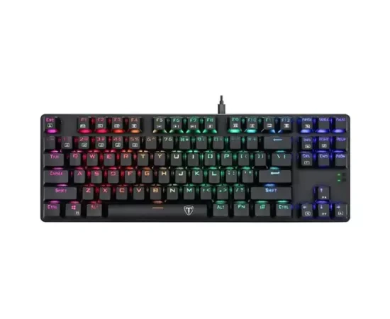 Tastatura mecanică de gaming T-DAGGER Bora T-TGK313R-BL RGB, USB, Neagră - Imagine 1