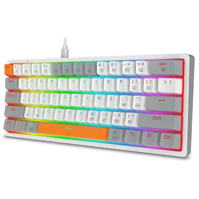 Tastatură mecanică Redragon K642WGO-RGB Akali – compactă, RGB, hot-swappable - Imagine 3