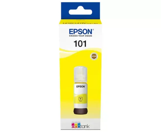 Cerneala EPSON 101 EcoTank C13T03V44A, 70 ml, Galben - Imagine 1