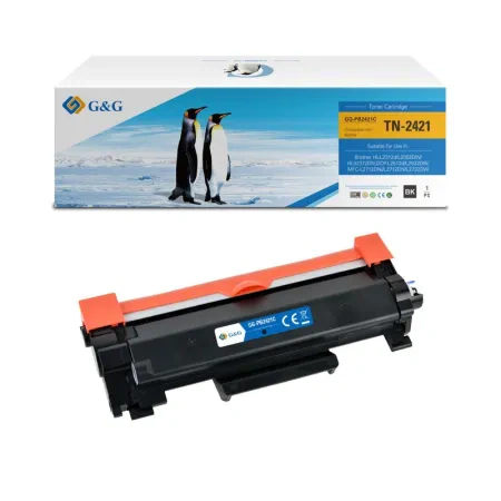 Toner compatibil G&G Brother TN-2421 XL 6k Negru - Imagine 1