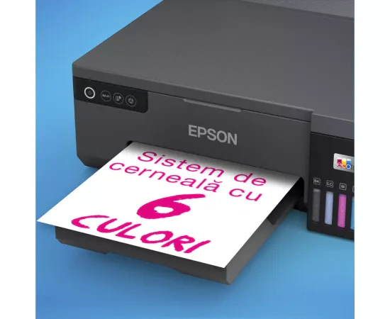 Imprimanta Epson EcoTank L8050 C11CK37402, InkJet CISS, A4, Wireless, Negru - Imagine 6