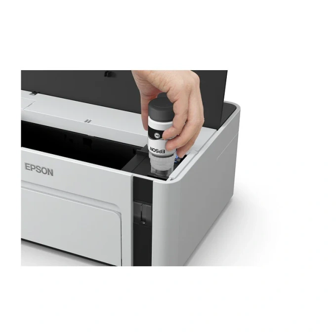 Imprimanta Epson EcoTank M1120 C11CG96403, A4, Wi-Fi, Alb/Negru - Imagine 3