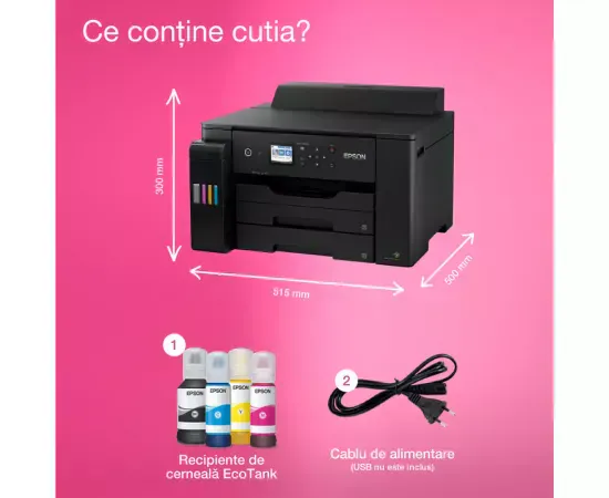 Imprimanta inkjet color Epson EcoTank L11160 A3+ cu CISS, LAN și Wi-Fi Direct - Imagine 4