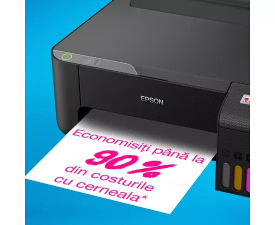 Imprimanta Inkjet Epson EcoTank L1230 C11CJ70402, A4, Color, USB, Negru - Imagine 6