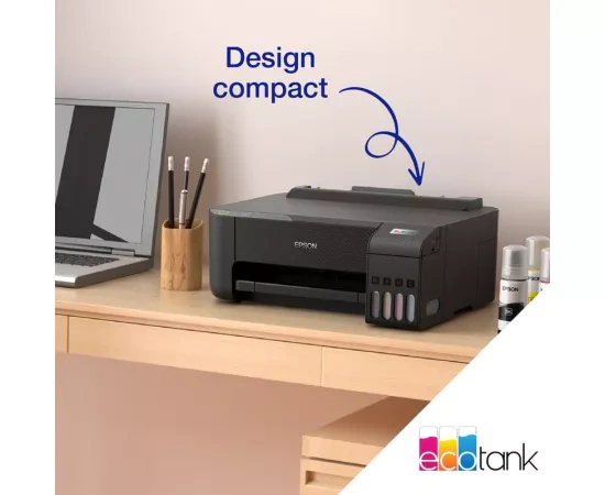 Imprimanta Inkjet Epson EcoTank L1230 C11CJ70402, A4, Color, USB, Negru - Imagine 8