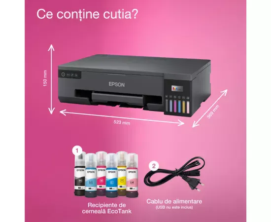 Imprimanta Inkjet Epson L18050 EcoTank A3+ cu Wi-Fi și CISS integrat - Imagine 4