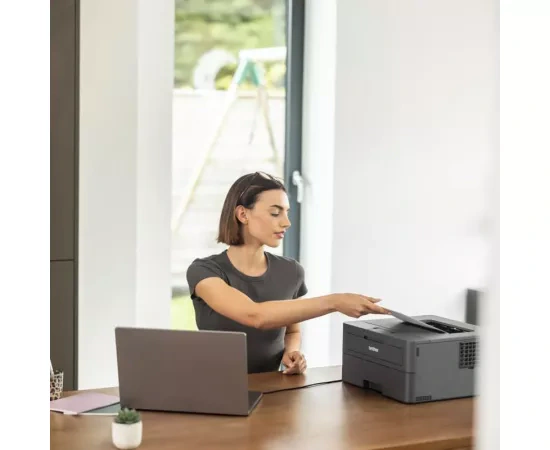 Imprimanta Laser BROTHER HL-L2402D, Monocrom, A4, Duplex, USB, Tava coli: 250 coli, Grey - Imagine 5