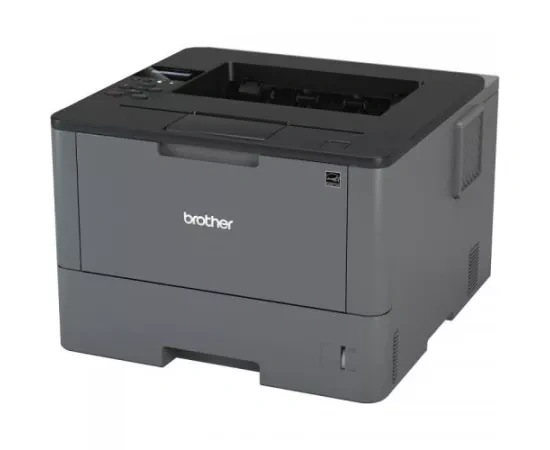 Brother Imprimanta Laser BROTHER HL-L5000D, Monocrom, A4, Duplex, USB/LAN, Tava coli: 250 coli, Grey-Black - IT-Fashion.ro