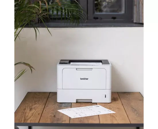 Imprimanta Laser BROTHER HL-L5210DN, Monocrom, A4, Duplex, USB/LAN, Tava coli: 250 coli, Grey-Black - Imagine 6